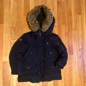 Polo Ralph Lauren boys winter coat in navy size 4/4T